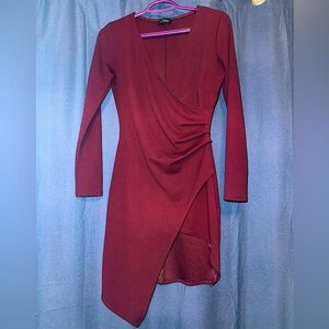 Burgundy eclipse formal dress
